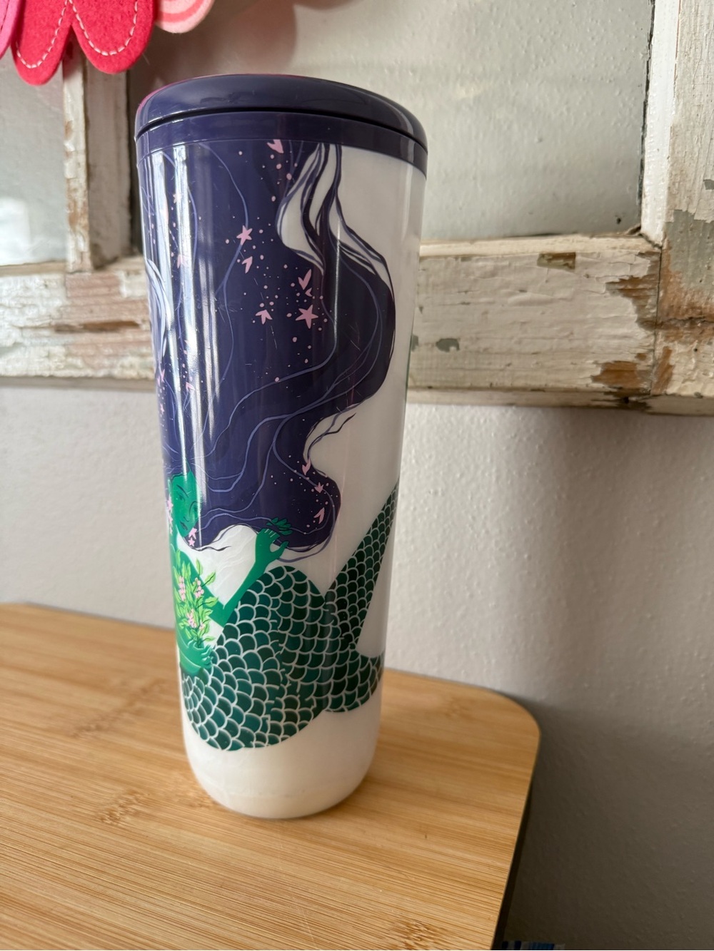 2025 Starbucks Tumbler Siren Slide Sip or Straw Lid 24oz Hot & Cold Cup Mermaid